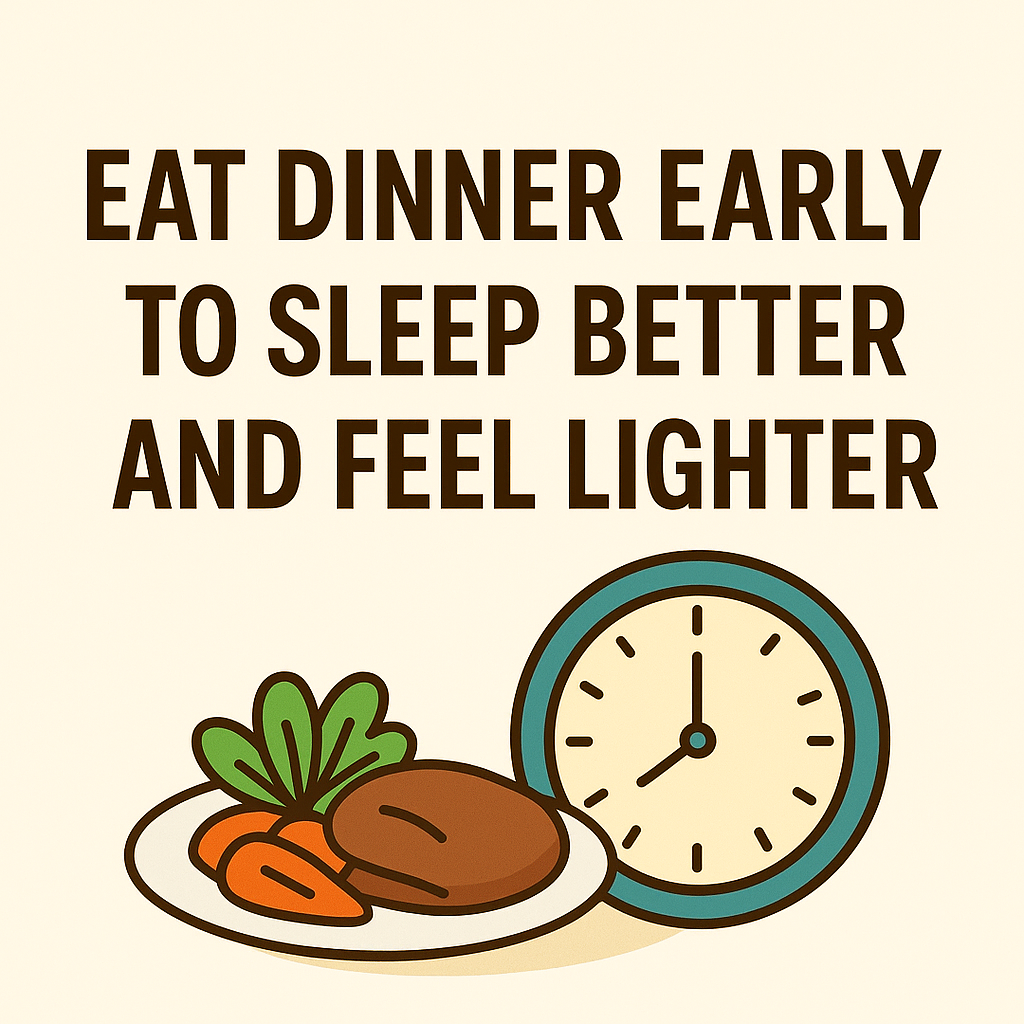 Early Dinner Helps You Sleep Well and Stay Healthy